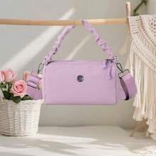 Bolso bandolera impermeable para mujer, moderno, de gran capacidad, con múltiples bolsillos, ideal para el día a día. - Morado - Ver 2