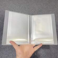 1 pieza Álbum de fotos transparente y a prueba de agua tamaño A6 - Puede contener hasta 40 fotos, tarjetas y postales, libro de almacenamiento de plástico duradero, adecuado para pegatinas de uñas, sobres pequeños y obras de arte, perfecto para organizar recuerdos preciados | Diseño de moda | Material impermeable