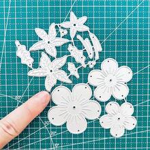 2Pcs Flower Petals Dies Cuts For Card Making, Cutting Dies, Metal Die Cutting Mold, Scrapbooking Dies, DIY Etched Embossing Stencil For Craft