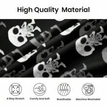 Mens Pajama Pants, Soft Lounge Sleep Pants With Pockets Lightweight Long Pajama Bottoms For Menhalloween - 萬聖節骷髏 - 查看 5