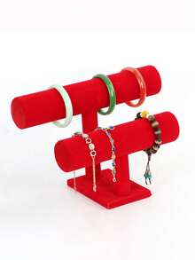 3-Layer/2-Layer/1-Layer/Vertical Jewelry Storage Display Rack, Bracelet Necklace Earring Storage Rack, Velvet Jewelry Display Rack, Single-Layer Bracelet Storage Rack, Headband Necklace Watch Bracelet Display Rack, 1-Piece Home Bracelet Storage Rack Jewelry Store Display Rack, 3-Layer Detachable