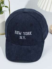 1pc Women's Letter Embroidered Baseball Cap, Fashionable Versatile Snapback Hat, Large Head Circumference, Sun Protection - Multicolor - View 15