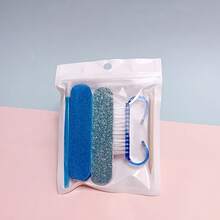 美甲修脚套装，迷你指甲锉和橙木棒套装，双面一次性指甲锉，木质角质层推，指甲清洁工具，指甲刷 - 彩色 - 查看 8
