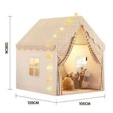 Tienda infantil para interior, casa de juego de castillo para niños y niñas, cama de princesa, base secreta