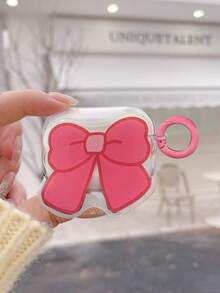 亚克力蝴蝶结印花耳机保护套，兼容苹果第四代、第二/三代耳机，软质保护套 - 無色 - 查看 12