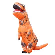 [Various Colors Available] Adult Inflatable Tyrannosaurus Rex Costume, Fun Dinosaur Mascot Outfit, Corporate Event Role Play Prop, Party Costume - Multicolor - View 15