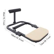YUNRUX Macchina per pressa per fianchi, dispositivo per l'allenamento dei fianchi per la palestra di casa, macchina per pressa per fianchi per l'allenamento dei muscoli glutei - Multicolore - Visualizzare 2