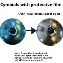 1pc Car Tambourine Car Mini Drum, Easy Clamping Design, Suitable For Music Lovers, Durable And Compact Car Accessories, Suitable For Various Models, Gold/Silver Optional