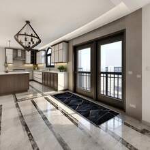 1 pièce Tapis de couloir moderne minimaliste extra long, convenant pour le salon, la chambre, le balcon, le bureau à domicile, la cuisine et autres espaces à fort trafic comme décoration d'intérieur