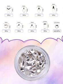 novani 230pcs Tooth Gem Kit, Rhinestone Tooth Jewelry Decoration Kit,Fashion Unisex Tooth Accessories, Sparkling Crystal Tooth Gem, Easy To Install , Durable - Multicolor - View 6