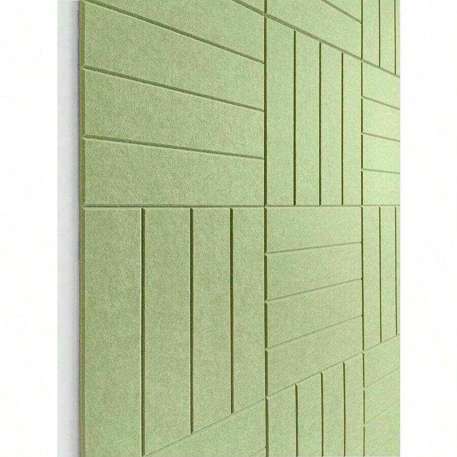 Felt Bulletin Board Tiles Modern Cork Board Alternative Large Cork Boards For Walls Aesthetic Felt Wall Panels For Office And Home Decor Pinboard And Photo Board 12Pack Pink - 並聯-12P+春綠 - 查看 1