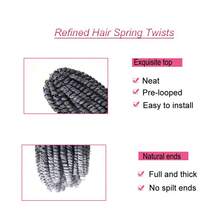 30 hebras/paquete Cabello trenzado de primavera para Locs de mariposa, Locs suaves, Trenzas de ganchillo cortas y esponjosas de 12 pulgadas, Extensiones de cabello trenzado sintético de baja temperatura, Fácil de usar, Para diario o fiesta, Halloween, Navidad y Año Nuevo