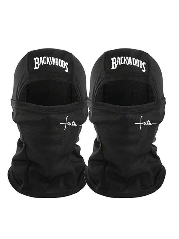 1pc/2pcs Unisex Printed Balaclava Face Mask Neck Gaiter Headwear, Breathable For Outdoor Sports, Suitable For Daily Outings, Hiking, Fishing, Commuting