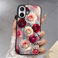 حافظة هاتف رومانسية مزهرة متوافقة مع Apple & ، تغطي الحالة بنمط وردي حيوي بظلال متنوعة من الأحمر الزاهي إلى البيج الناعم، التصميم الحقيقي يجلب حديقة الزهور إلى أطراف أصابعك. لا توفر فقط الحماية الشاملة لهاتفك ، ولكن تضيف أيضًا لمسة شعرية رومانسية إلى حياتك ، خيار مثالي للمستخدمين الذين يحبون العناصر الزهرية ويسعون إلى الجمالية الأنيقة ، مما يجعل جهازك المحبوب يشع بسحر لطيف.