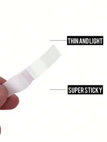 1pack Hijab Tape, Invisible Anti-Slip Adhesive Tape For Headscarf Fashionable Brooch