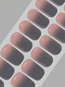 Emi 固化凝胶指甲贴，透明底，20 片凝胶指甲贴，贴纸，需要紫外线，沙龙品质，持久耐用，ES20 跨境批发直销红皮书同款指甲贴指尖指甲贴