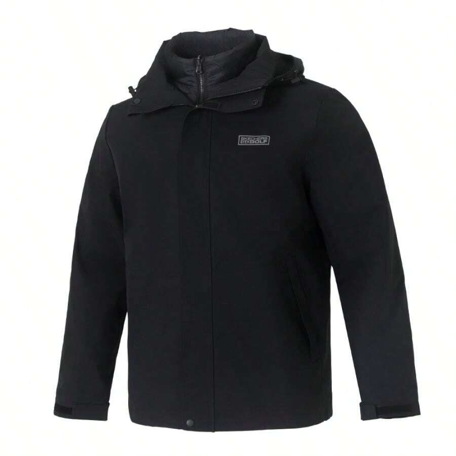 Skechers 3-In-1 Golf Series Casual Jacket For Men, Comfortable Sportswear Outerwear For Daily, Outdoor, Travel