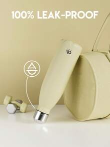 17oz/500ml Frosted Stainless Steel Sports Flask – Cola-Shaped Insulated Water Bottle, Double-Wall Leak-Proof Metal Bottle, Keeps Drinks Cold & Hot, Reusable Water Bottle for School, Gym, Travel & Sports - 米色 - 查看 6