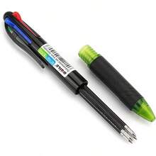 4 Pack Multicolor Ballpoint Pens 4-In-1 0.7mm Colored Retractable Ballpoint Gift Pens For Office4 Pack Multicolor Ballpoint Pens 4-In-1 0.7mm Colored Retractable Ballpoint Gift Pens For Office School Supplies Students Gift School Supplies Students Gift - 4_ - 查看 3