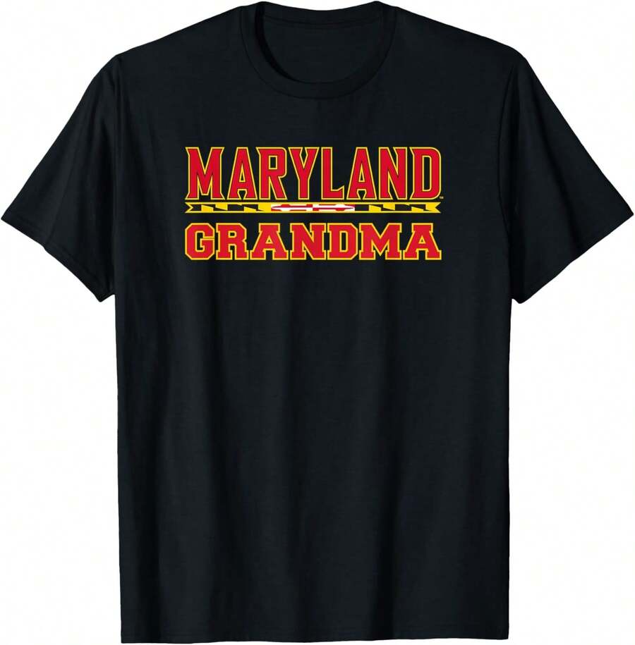 University Of Maryland Terrapins Grandma T-Shirt - 黑色 - 查看 1