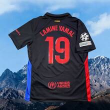 2425 Barcelona Away Game Yamal 19 Short-Sleeved Jersey - màu đen - Xem 1