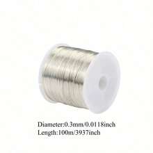 50米/100米金/银金属线，适用于手链项链DIY，不褪色，串珠线，珠宝线，手工制作