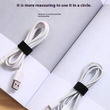 Home/Office Data Cable Storage Hook And Loop Straps; Computer Cable Ties; Desktop Wire Routing Fasteners