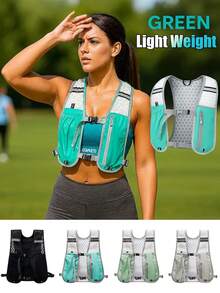 1PC Women's Lightweight Hydration Backpack - All-In-One Running/Hiking/Cycling Pack For Marathon & Outdoor Sports, Specialized Storage + Phone Pocket, 4 Color Options - Multicolor - View 3