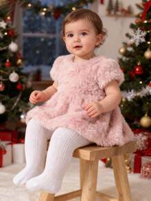 3 Pairs Baby KIds Children Black/White/Pink Tights Cable Knit Stockings Pantyhose For Toddler Girls, Baby Essentials Long Socks Leg Warmers Leggings, Soft Warm For Daily & Autumn Winter Wear, Halloween Christmas Xmas Gift