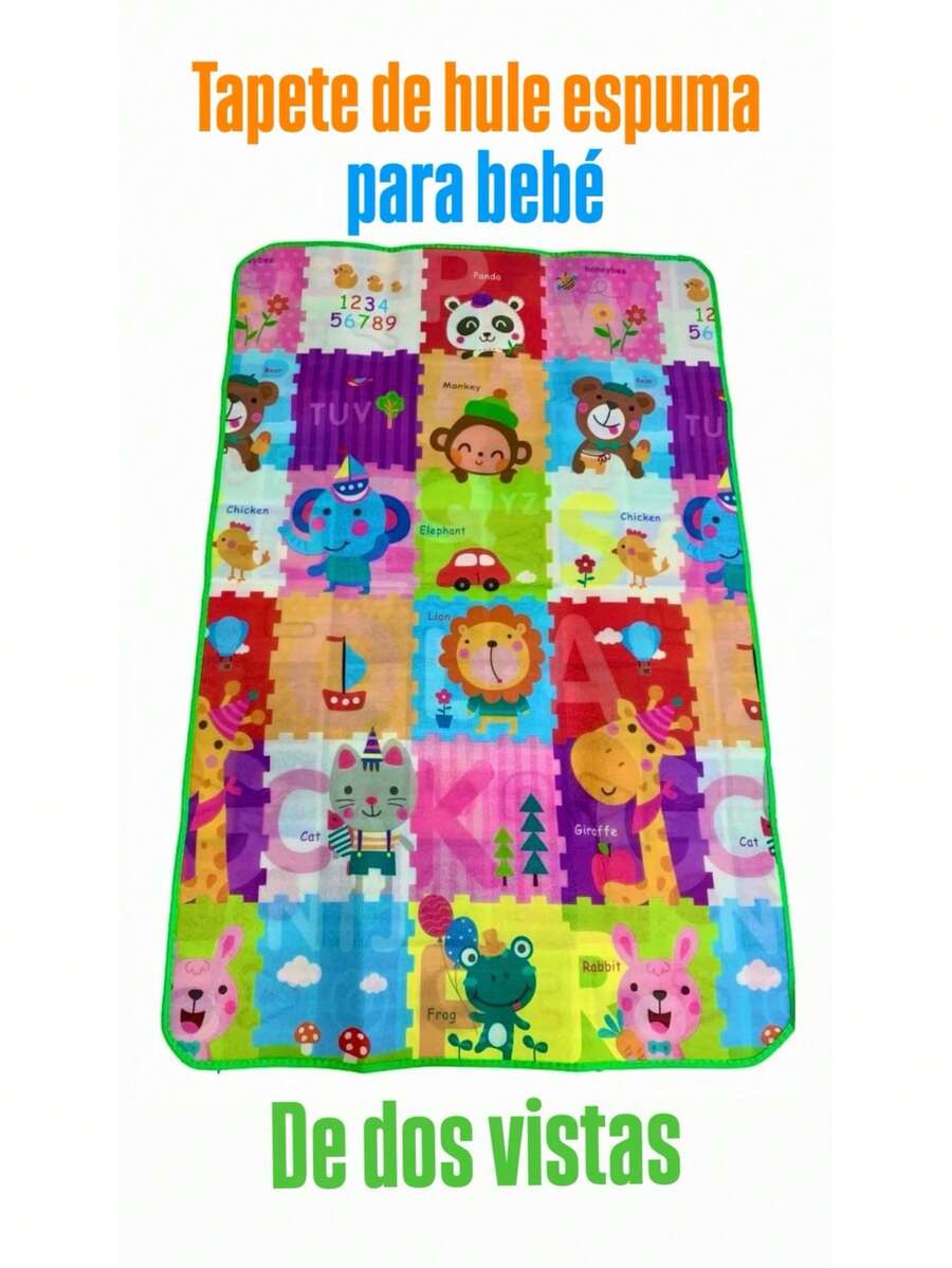 ALFOMBRA SUAVE PARA para bebés y niños pequeños, TAPETE GRANDE PARA para bebés y niños pequeños - Multicolor - Ver 1
