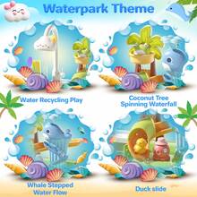 Beach Table & Simulation Kitchen Sink 2-In-1 Toy Set With Color-Changing Tableware - Green - View 3