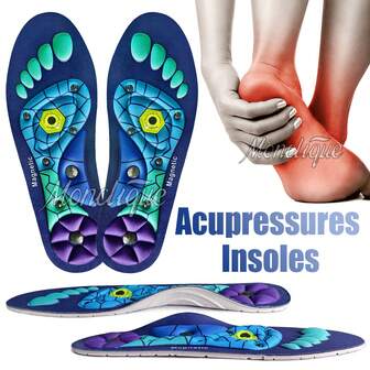 1 Pair Upgraded Purple Acupressure Insoles, Foot Massage Pad, Comfortable Walking Insoles, Foot Massage Insoles, Foot Yoga Acupressure Insoles, Training Accessories, Suitable For Sports, Fitness, And Walking