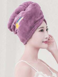 Zestaw 5/1 kapeluszy do suszenia włosów z koralowego aksamitu z haftowanymi kreskówkami, damskie czepki kąpielowe z trójkątnymi kapeluszami absorbującymi wodę, ręczniki do suszenia włosów absorbujące wodę, 1 damski szybkoschnący ręcznik do włosów, zestaw bardzo chłonnych damskich ręczników do włosów z koralowego aksamitu, powrót do szkoły, niezbędne rzeczy podróżne i wakacyjne, akcesoria do włosów dla kobiet, niezbędne rzeczy podróżne, niezbędne rzeczy podróżne, fryzura, fryzjerstwo, włosy, podróże, produkty do włosów, narzędzia do włosów, artykuły do włosów, fryzjer, akcesoria fryzjerskie, salon fryzjerski, sprzęt fryzjerski