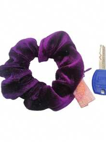 Neue einfarbige Reißverschluss-Stil Dickdarm Haarband, koreanischer Stil modischer Stoff Pferdeschwanz Aufbewahrung Dickdarm Haaraccessoire, Haargummis, Haargummis, Haargummis, Scrunchies, Haarseile