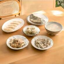 300/600 piezas Tapas de alimentos, Envoltorios de plástico elásticos, Bolsas de conservación de alimentos para tazones de frutas y tazas, para preservación de alimentos en el hogar, restaurante u hotel