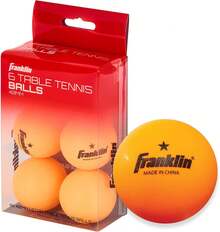 Sports 1 - Juego de 6 Pelotas de Tenis de Mesa, 40 mm - Naranja - Ver 1