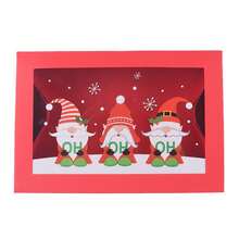 6pcs/12pcs Transparent Window Cookie & Candy Packaging Boxes, Wholesale Christmas Gift Boxes - Red - View 3