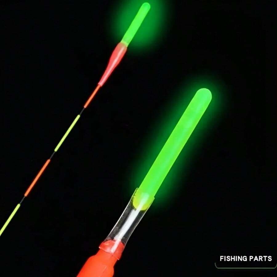 80pcs/Set Glow In The Dark Fishing Floats - No Power Source Required, Improve Visibility And Catch Rate, PE Material, Mixed Colors For Night Fishing, Essential For Casting Rods And Hand Fishing, Night Fishing Accessories, Vibrant Float Design, High Quality Floats, Battery-Free - Multicolor - View 1