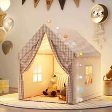 Tienda infantil para interior, casa de juego de castillo para niños y niñas, cama de princesa, base secreta