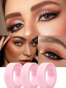 4片/3片/1片装眼影贴纸，眼影和眼线笔辅助工具，眼妆辅助工具，眼妆定型贴纸，眼妆保护贴纸，专业假睫毛贴纸，粘性布质假睫毛贴纸，透气微孔布质假睫毛贴纸，睫毛提拉贴纸，透气低致敏睫毛隔离贴。价格实惠，适合作为圣诞礼物，化妆品，化妆工具，便宜好物，礼品，女士礼品，圣诞礼物 - 彩色 - 查看 5