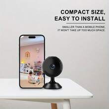 1 Pcs Mini Surveillance Camera, Smart Home Security Camera, Mobile Remote Monitoring, Wireless Camera, Anytime, Anywhere Viewing, Butler Assistant, Supports Remote Access - 1件 - 查看 5