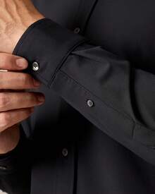 Men's Commuter Shirt, Performance Dress Shirts For Men, Machine Washable, Wrinkle Resistant, Slim Fit Button Down Shirthalloween - Black - View 4