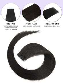 10 件隐形胶带接发，PU 皮纬纱，雷米真人发，直发机，12 英寸 16 英寸 20 英寸，适合女士