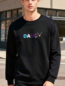 Frozen-Dad-And-Mom-Birthday-Daddy-Family-Party-Snowman Long-Sleeve Sweatshirt - màu đen - Xem 1