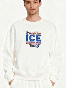 Frozen-Kristoff-&-Sven's-Ice-Harvesting-And-Delivery Long-Sleeve Sweatshirt - 白色 - 查看 1