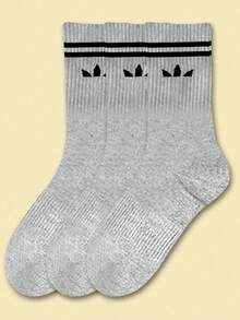 3/9/12 Pairs Of Solid-Color Versatile Socks, Breathable, Comfortable, Absorbent, Suitable For Daily Wear, Sports, Office, Casual Styles, And Valentine's Day All Year Round - Multicolor - View 8