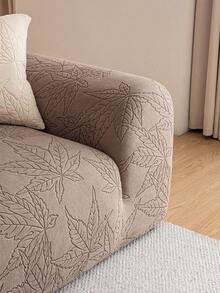 1 件纯色 Sherpa 提花沙发套，宠物友好型防滑防尘防刮，圣诞节和新年装饰，适用于室内外花园客厅沙发，适合 1/2/3/4 座沙发 - 卡其色 - 查看 8