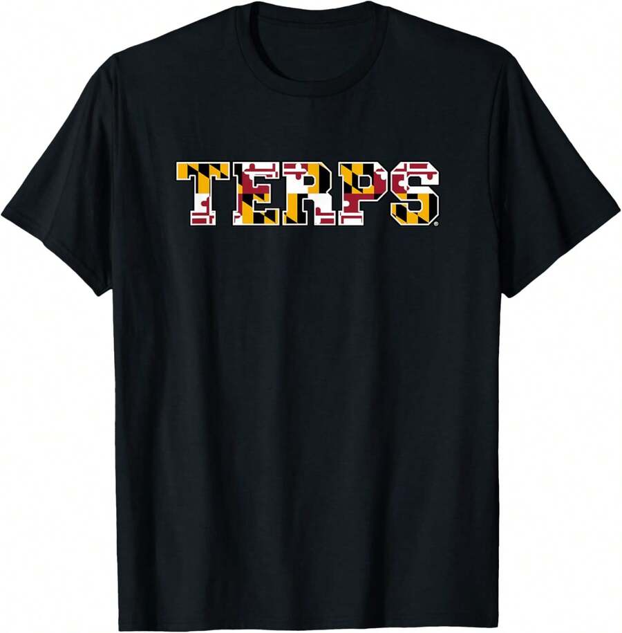 University Of Maryland Terrapins Camo T-Shirt - Black - View 1