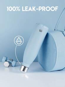 17oz/500ml Frosted Stainless Steel Sports Flask – Cola-Shaped Insulated Water Bottle, Double-Wall Leak-Proof Metal Bottle, Keeps Drinks Cold & Hot, Reusable Water Bottle for School, Gym, Travel & Sports - 藍色 - 查看 6