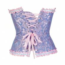 Corset Corset Floral Waist Shaping Belt - 紫丁香色 - 查看 3